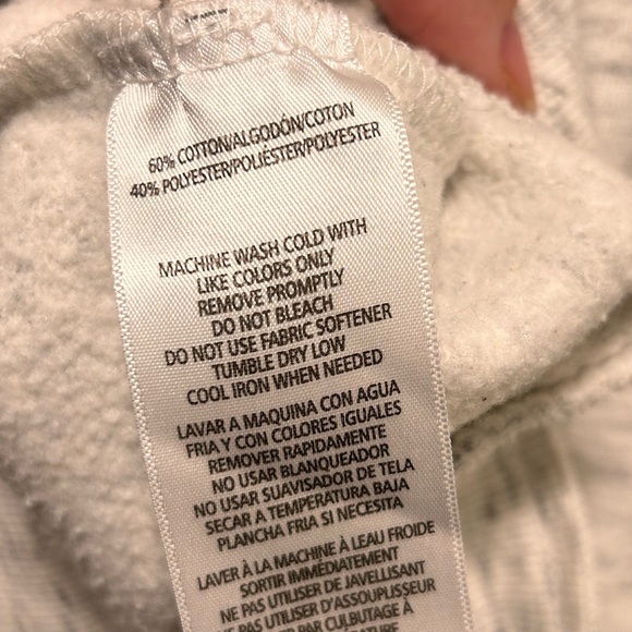 Calvin Klein white, black and grey round neck long sleeve sweatshirt - Picture 3 of 3